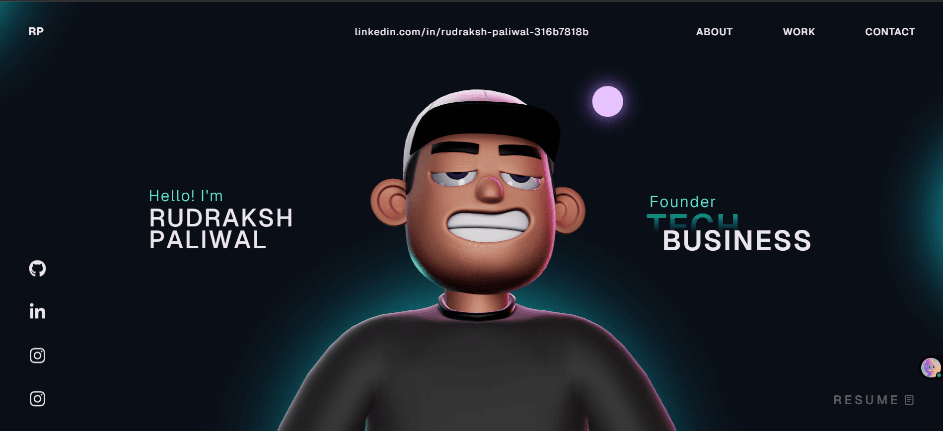 3d Modern Portfolio